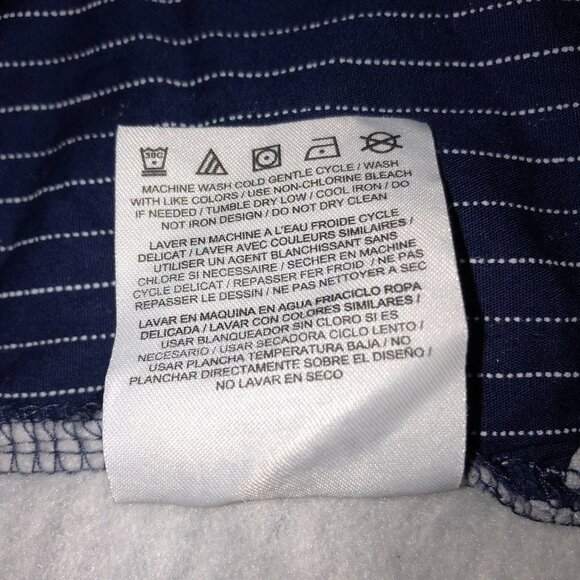 HURLEY Juniors XL X Large Casual Blazer Jacket White & Blue Nautical Striped - Picture 9 of 9